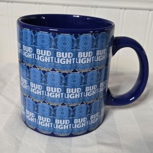 Large Bud Light Coffee Mug - Blue And White - 2018